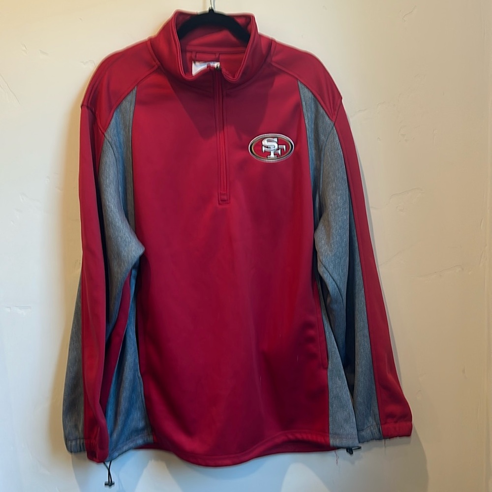 Men’s NFL 49ers sweatshirt, XXL, fleece.